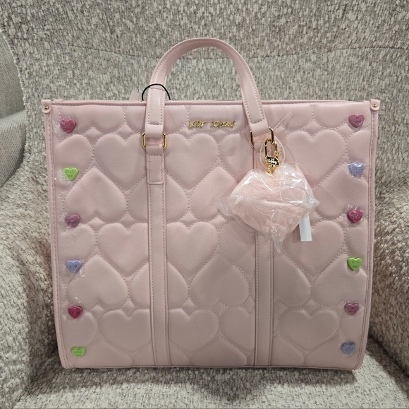Betsey Johnson Handbags - NEW Betsey Johnson Valentines Heart Tote Handbag